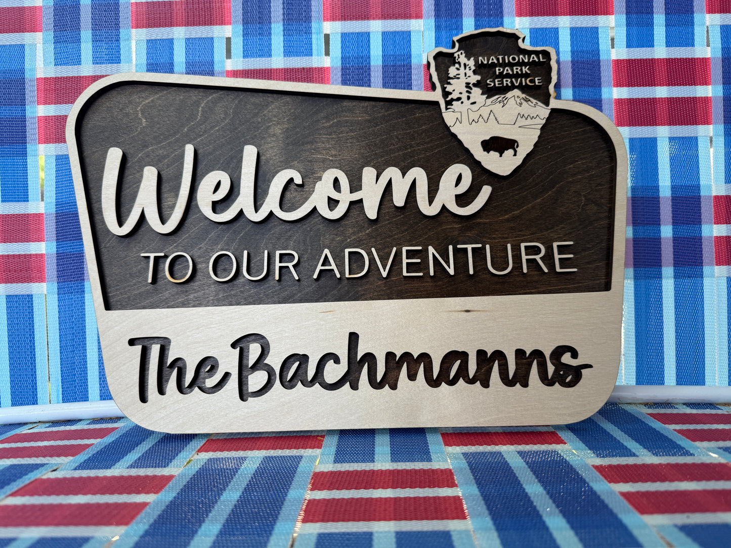 Custom National Parks Welcome Sign