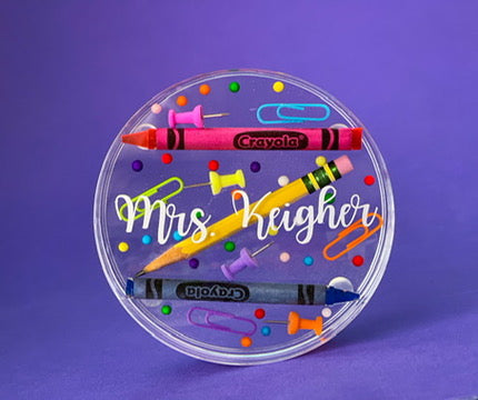 Personalized Teacher Appreciation Drink Coaster