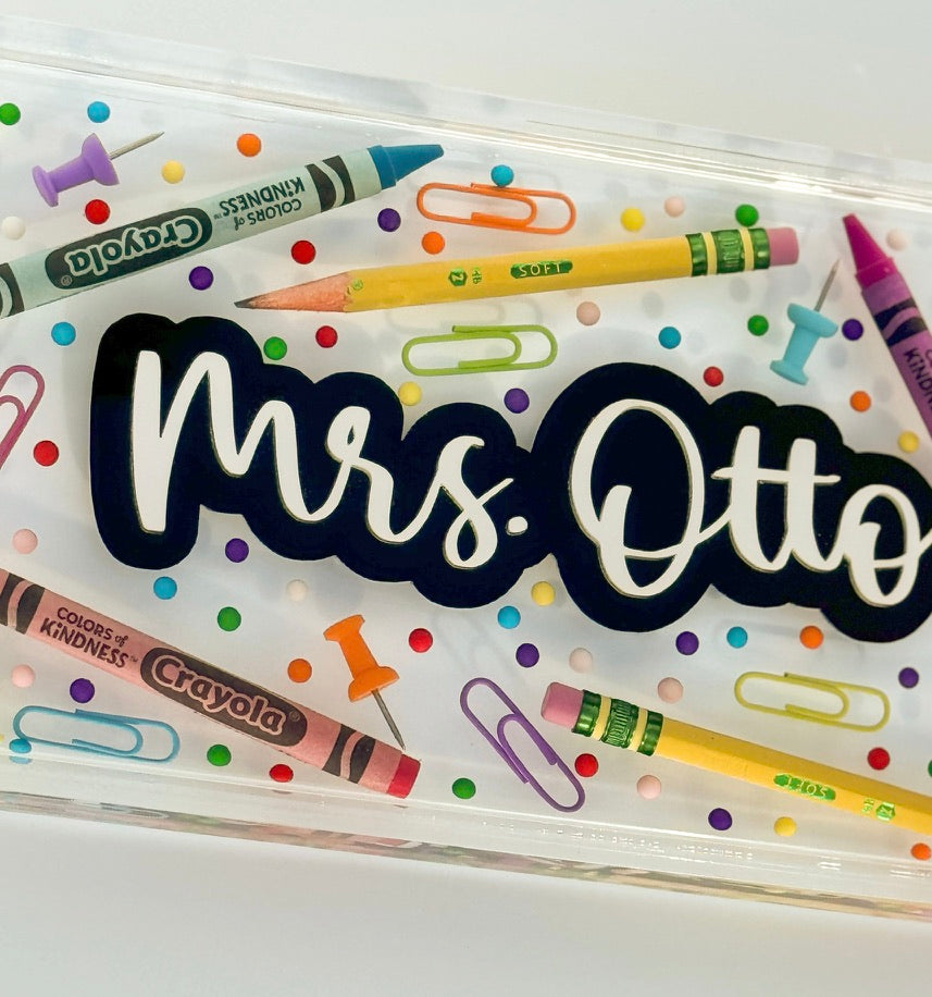 Personalized Catchall Tray for Teacher Appreciation Gift