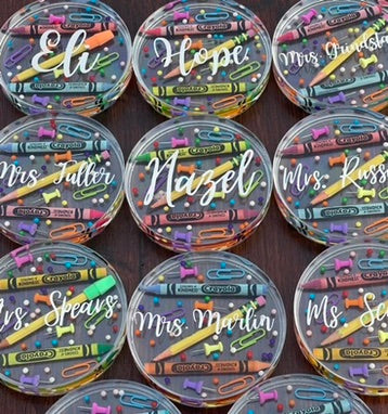 Personalized Teacher Appreciation Drink Coaster