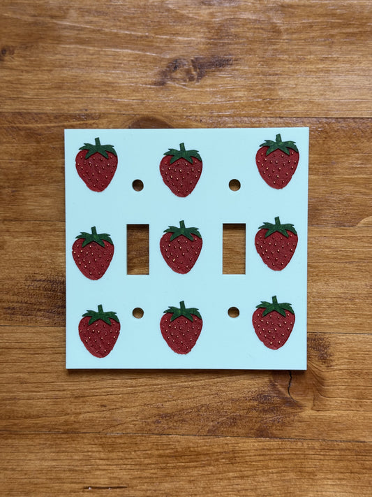 Strawberry Light Switch Cover